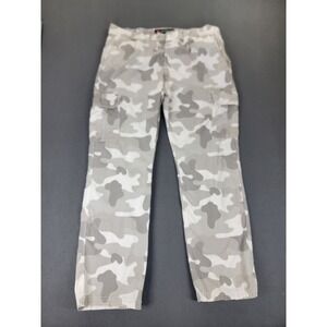 Southpole Cargo Pants Mens‎ 38x39 Baggy Camo Gray White Ripstop Utility READ